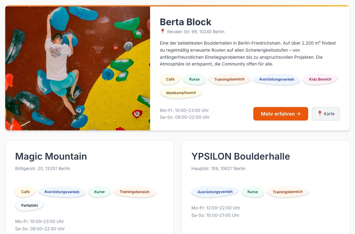 Premium-Karte in der Stadtübersicht